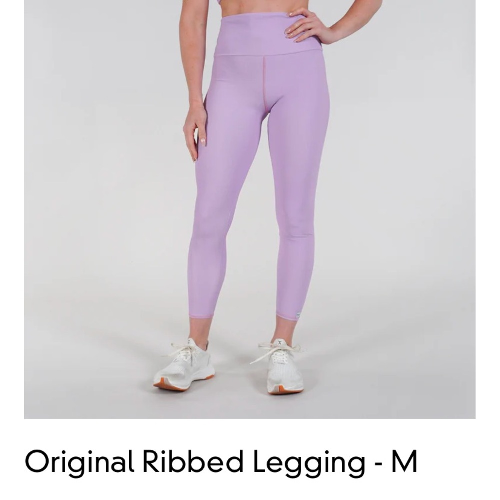 Greatly & Co ribbed purple leggings